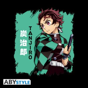 T-shirt nera “Tanjiro” – Unisex – DEMON SLAYER