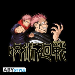 T-shirt nera “Itadori & Sukuna” – Unisex – JUJUTSU KAISEN