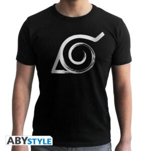 T-shirt nera “Konoha” – Uomo – NARUTO SHIPPUDEN