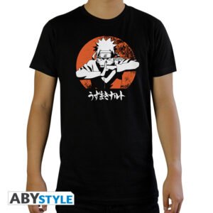 T-shirt nera “Naruto” – Uomo – NARUTO SHIPPUDEN