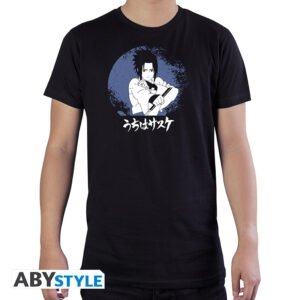 T-shirt nera “Sasuke” – Uomo – NARUTO SHIPPUDEN