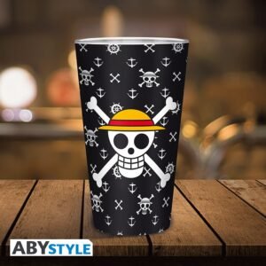 Bicchiere di vetro “Cappello di paglia” – ONE PIECE