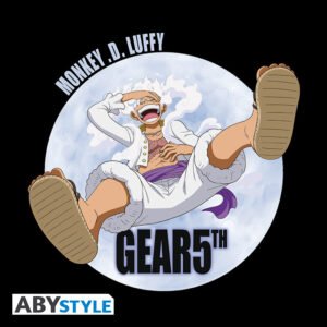 T-shirt nera “Gear 5th” – Unisex – ONE PIECE