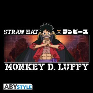 T-shirt nera “Monkey D. Luffy” – Unisex – ONE PIECE