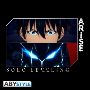 T-shirt nera “Arise” – Unisex – SOLO LEVELING